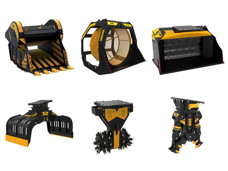 MB CRUSHER aprīkojums dažādai tehnikai